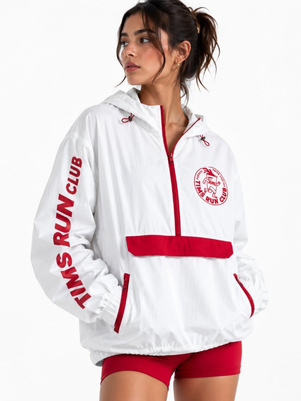 Tim Hortons Run Club Half Zip Jacket Medium